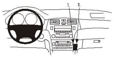 ProClip Monteringsbøyle Lexus ES Serie 02-06, Sentrert