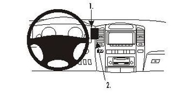 ProClip Monteringsbøyle Lexus LX Serie 03-07, Sentrert