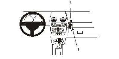 ProClip monteringsbøyle Volkswagen Beetle 98-11, vinklet
