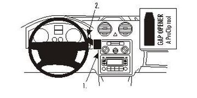Volkswagen Caddy 04-15, Sentrert