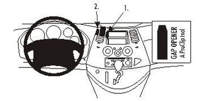 ProClip Monteringsbøyle Mitsubishi Grandis 04-10, Sentrert