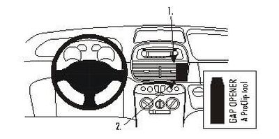 ProClip Monteringsbøyle Fiat Punto 04-07, Vinklet