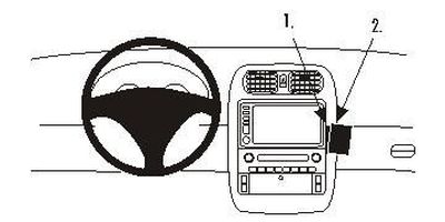 ProClip Monteringsbøyle Chevrolet Corvette 05-07, Vinklet