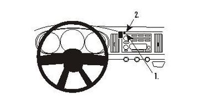 ProClip Monteringsbøyle Chevrolet SSR 03-06, Sentrert