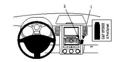 Nissan X-Trail 08-13, Vinklet, Navigasjonsskjerm