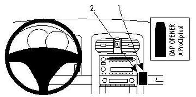 ProClip Monteringsbøyle Chevrolet Corvette 08-13, Vinklet