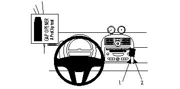 Brodit ProClip, Smart ForTwo 08-10