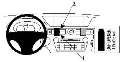 ProClip Monteringsbøyle Lexus GS Serie 13-15, Sentrert