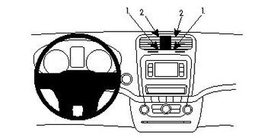 Dodge Journey 11-15, Sentrert