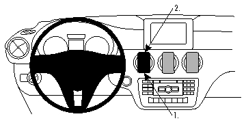 Brodit ProClip, Mercedes Benz GLA-Klasse 13-19