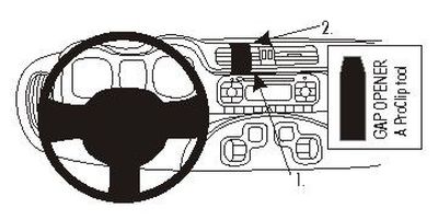 ProClip Monteringsbøyle Fiat Panda 13-15, Sentrert