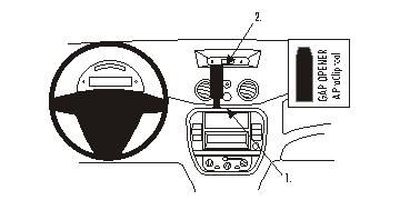 ProClip Monteringsbøyle Citroen C2/C3 06-09