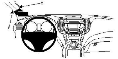 ProClip Monteringsbøyle Hyundai Santa Fe 13-15