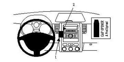 ProClip Monteringsbøyle Nissan X-Trail 08-13, Vinklet