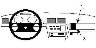 ProClip Monteringsbøyle Opel Calibra 91-97