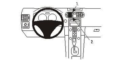 ProClip Monteringsbøyle Volvo S40/V50 04-12, Volvo C30 07-15, Volvo C70 06-15