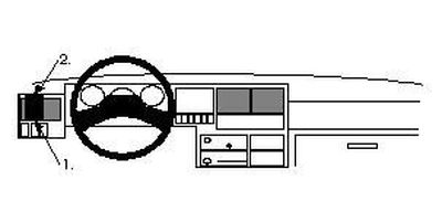ProClip Monteringsbøyle Volkswagen Caravelle 91-95