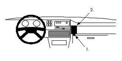ProClip Monteringsbøyle Volkswagen Golf II 84-91