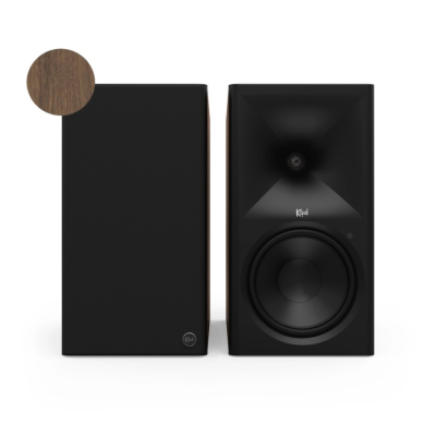Klipsch The Nines II aktive streaminghøyttalere med HDMI & Dolby Atmos, valnøtt par