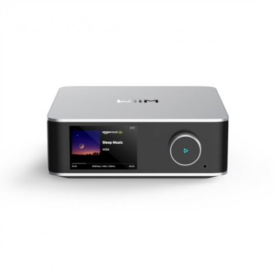 WiiM Ultra nettverksspiller med HDMI ARC, berøringsskjerm & Chromecast, sølv