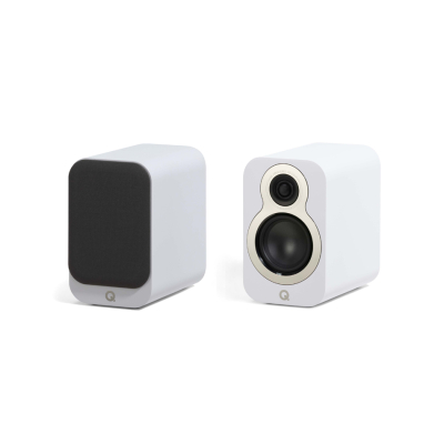 Q Acoustics 3010c stativhøyttaler, matt hvit