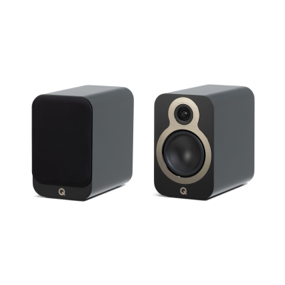Q Acoustics 3020c stativhøyttaler, matt svart