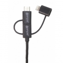 iSimple 3in1 USB-lading - USB C/ Micro / Lightning i gruppen Billyd / Smartphone til bilen / Tilbehør til mobilen hos BRL Electronics (403IS9406)