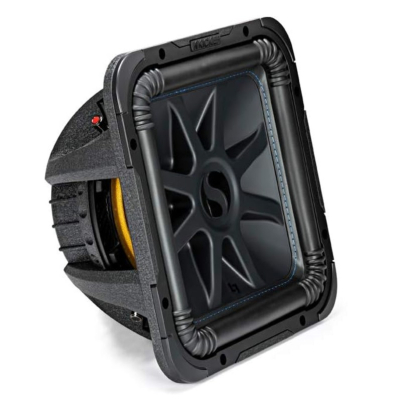 Kicker Solo-Baric L7S124, firkantet 12-tommers basselement, 2x4 ohm