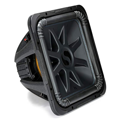 Kicker Solo-Baric L7S154, firkantet 15-tommers basselement, 2x4 ohm