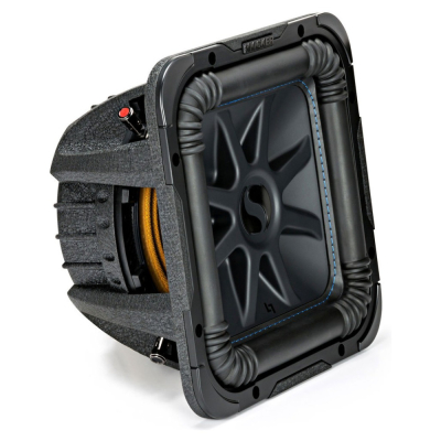 Kicker Solo-Baric L7S82, firkantet 8-tommers basselement, 2x2 ohm
