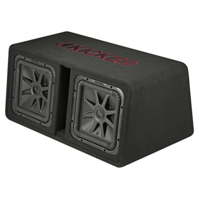 Kicker Solo-Baric DL7R122, portet 2x12-tommers basskasse, 2 ohm