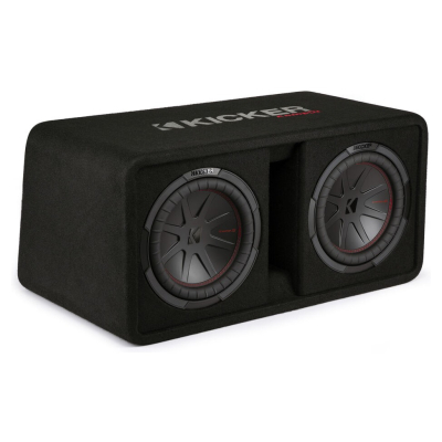 Kicker CompR DCWR102, 2 x 10 tommer basskasse, 2 ohm