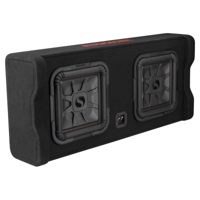 Kicker Solo-Baric DL7TDF122, 2 x 12 tommer basskasse, 2 ohm