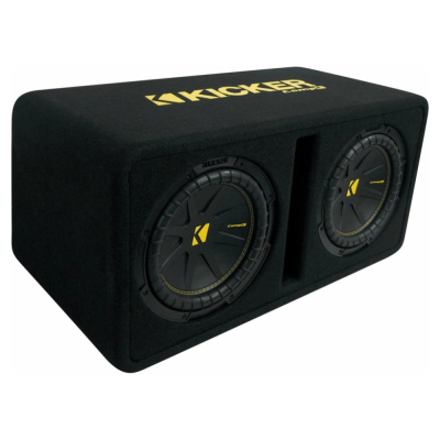 Kicker CompC DCWC102, portet 2x10-tommers basskasse, 2 ohm