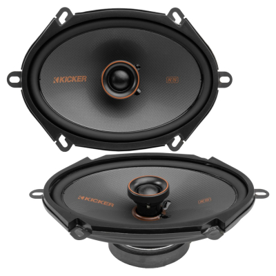 Kicker KSC6804, 6x8-tommers koaksialhøyttalere, par