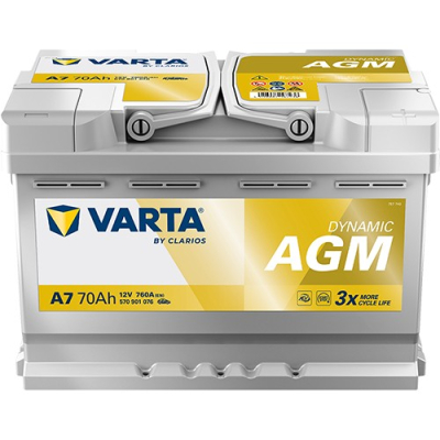 Varta Silver Dynamic AGM 760A 70Ah, startbatteri