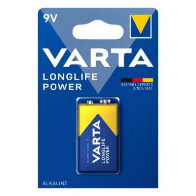 Varta Longlife Power 9V, alkalisk blokkbatteri 1-pack
