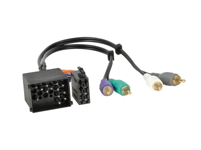 Aktiv system-adapter BMW/Landrover/Rover, 17-pins til RCA