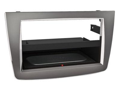 2-DIN Monteringsram Inbay Alfa Romeo Mito, sølv