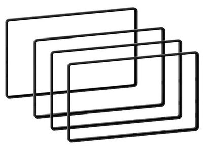 Avstandsramme 2-DIN 2,5 mm/3 mm