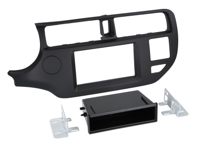 Monteringsramme 2-DIN med oppbevaringsrom, Kia Rio 09/2011->