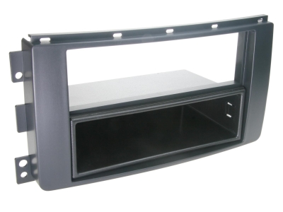 Monteringsramme 2-DIN med oppbevaringsrom Smart ForFour/FourTwo, svart