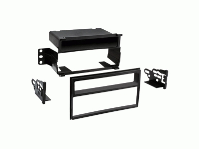 Monteringsramme 1-DIN med oppbevaringsrom Nissan Juke/Tiida, piano svart