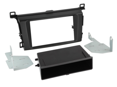 Monteringsramme 2-DIN med oppbevaringsrom, Toyota RAV4 04/2013-12/2018