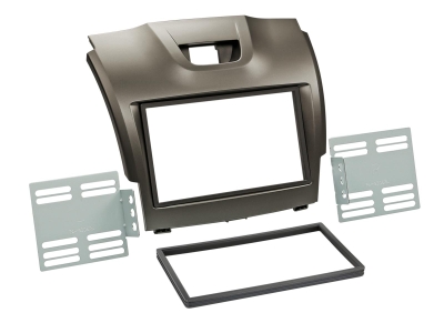 Monteringsramme 2-DIN Chevrolet/Isuzu, grå