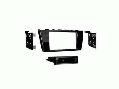 Monteringsramme 2-DIN med oppbevaringsrom Mitsubishi Mirage/Space Star