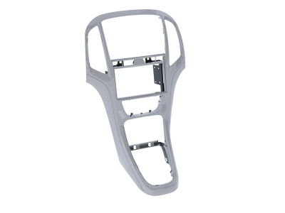 Monteringsramme 2-DIN Opel Astra J, platina sølv