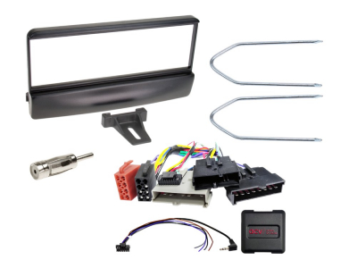 1-DIN Kit Ford, svart 8Pin/8Pin/17Pin SWC
