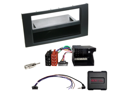 2-DIN Kit med prylfack Ford, SWC/analog/antenn