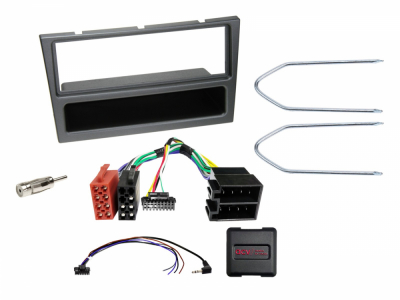 1-DIN installasjonssett med oppbevaringsrom Opel, analog/SWC